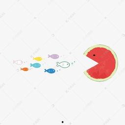 小鱼吃瓜动画,一场欢乐的海洋冒险之旅  第1张